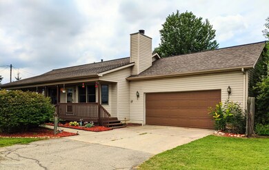 Front with garage