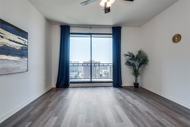 Empty room featuring hardwood / wood-style floors,