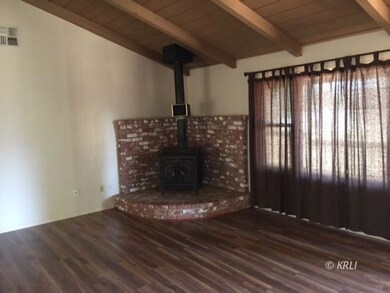 woodstove with brick hearth