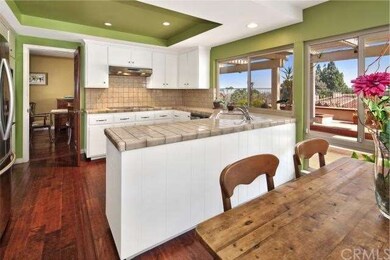 Kitchen offers plenty of counter space with access