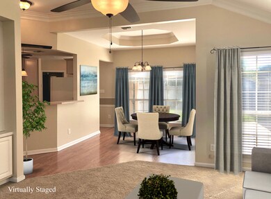 Virtual staging of dining area