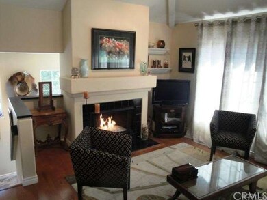 Cozy fire-and-ice gas fireplace in the living room - View #2