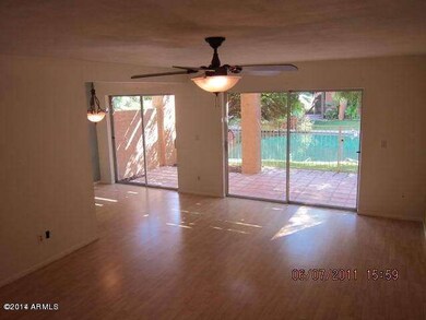 Living room and dining room
