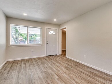 View of the entry with the extra living