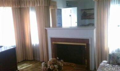 Living room with fireplace