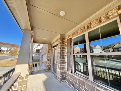 View of covered porch