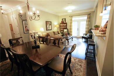 A view of the living/dining rooms.