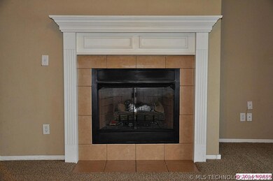 Gas Log Fireplace.