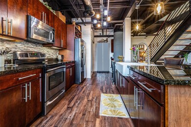 Kitchen with stainless appliances