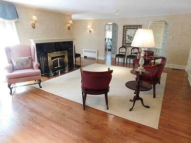 Living Room. gleaming new hardwoods in living room