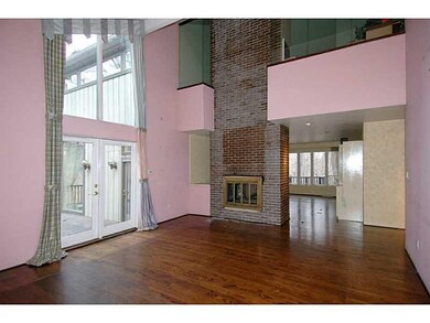 Great Room. Great room with vaulted ceiling and fi