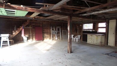 Interior view of the barn.