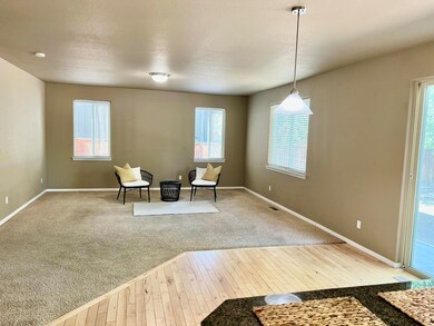 TV / sitting area open to kitchen
