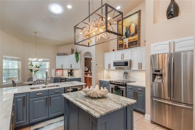 Well proportioned kitchen island