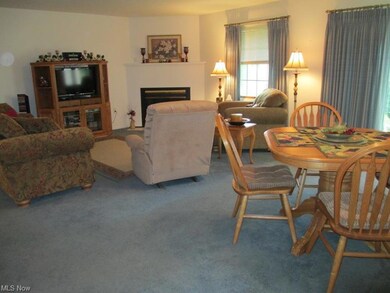 View of living room from kitchen doorway