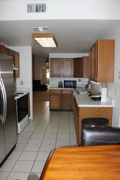 Galley Kitchen view from dining area
