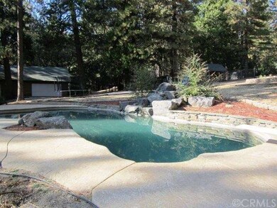 POOL WITH WATERFALL FOUNTAIN
