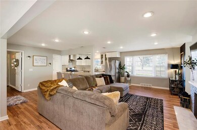 Spacious open great room.