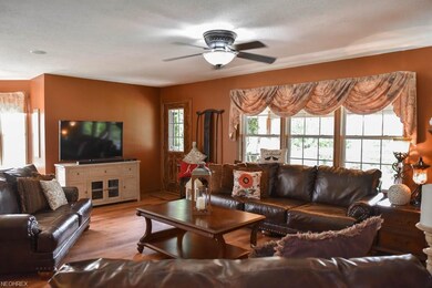 Inviting great room with new flooring.
