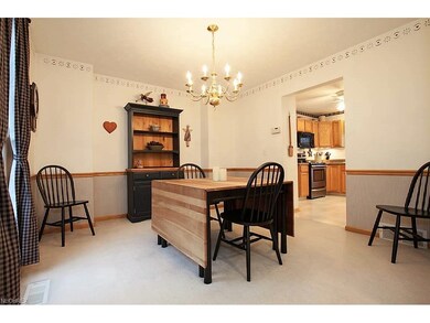 The dining room has plenty of space for your famil