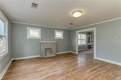 Family Room with laminate flooring