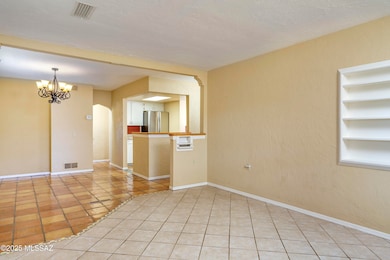 Tile flooring thoughout