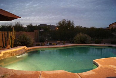 Pool at dusk