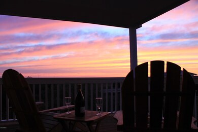 Sunset view from porch