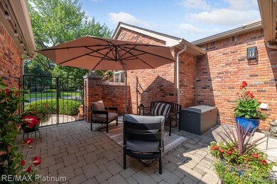 Private gated courtyard out front