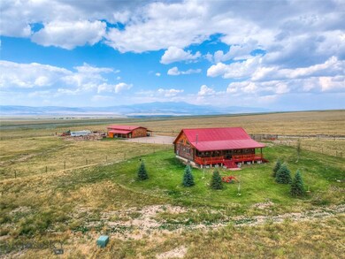 Aerial shot of property