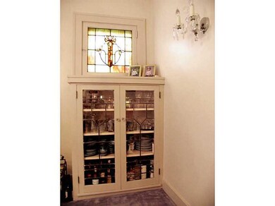 Dining Room. Built-In China Cabinets and more stai