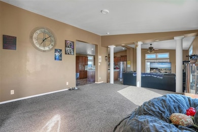 Large living area, split level