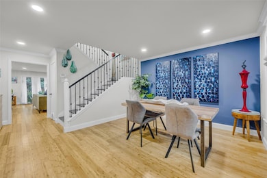 Formal dining area off front entry