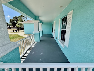 Southern style front porch