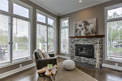 Hearth Room w/New Stone Fireplace!