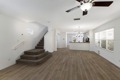 Living room - new tile floors