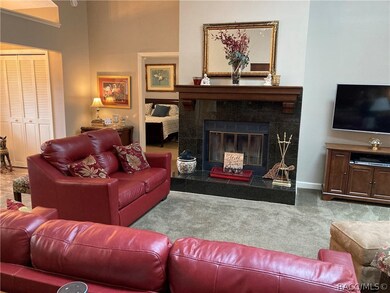 Great Room with Wood Burning F.P.