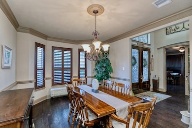STEP INTO THE DINING ROOM, FEATURING THE SAME ELEG