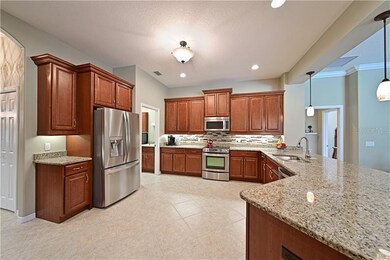 Large Oversized Kitchen with granite countertops, 