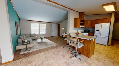 Dining room and living room