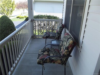 Lovely covered front porch. Enjoy your morning cof