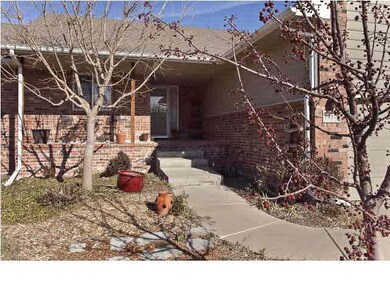 Nicely landscaped entry