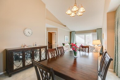 The formal dining room has a great open layout wit