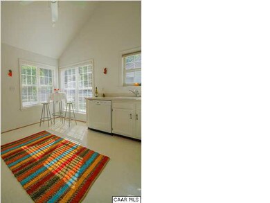 Vaulted ceiling in the Kitchen gives a really spac