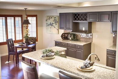 Kitchen with eat in area