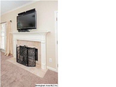 TV connection above the fireplace in the family ro