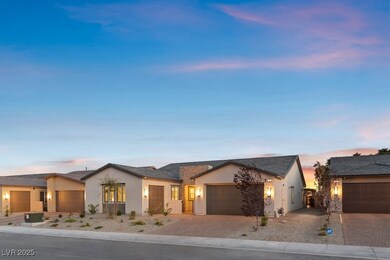 Ranch-style home with a garage, stucco siding, and