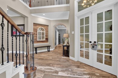 This angle from the foyer shows the office to the