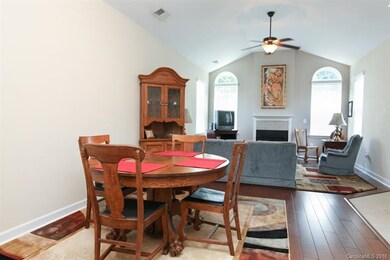 Wood flooring throughout the living area