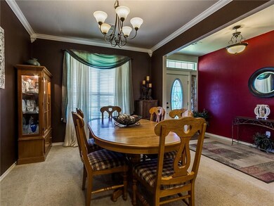 Formal dining room and entry.